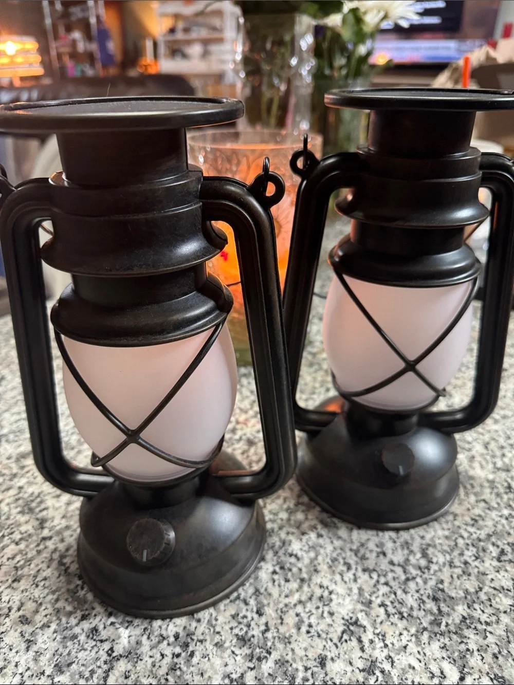 Vintage-Style Black Lantern Set - Home Accents